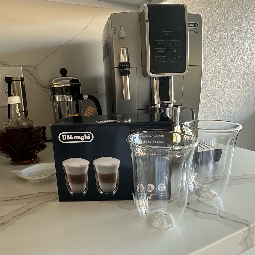 DeLonghi Latte Macchiato Glasses Set of 2